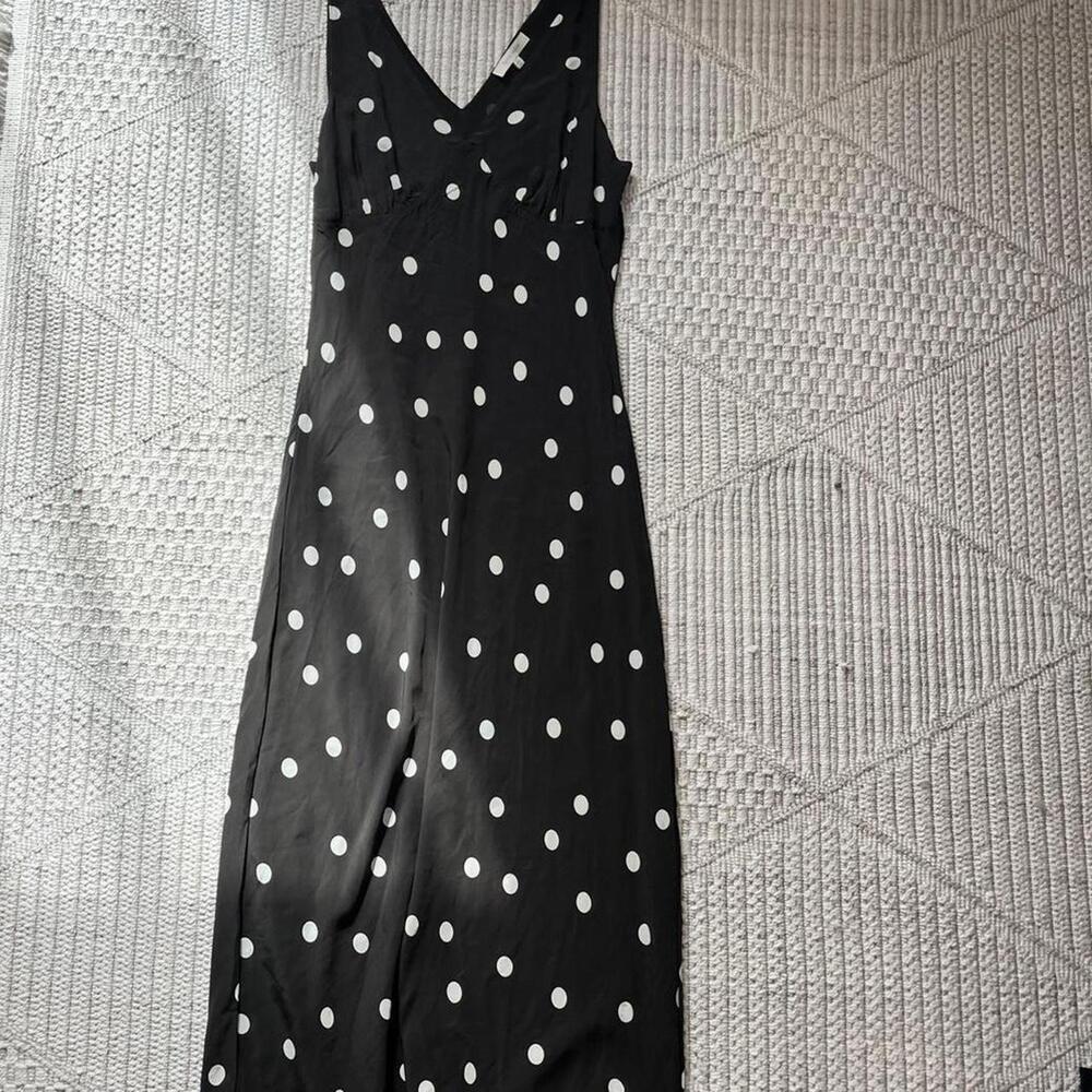 Favorite Daughter The Anyday Anytime Dress in Espresso Polka Dot - Picture 2 of 5